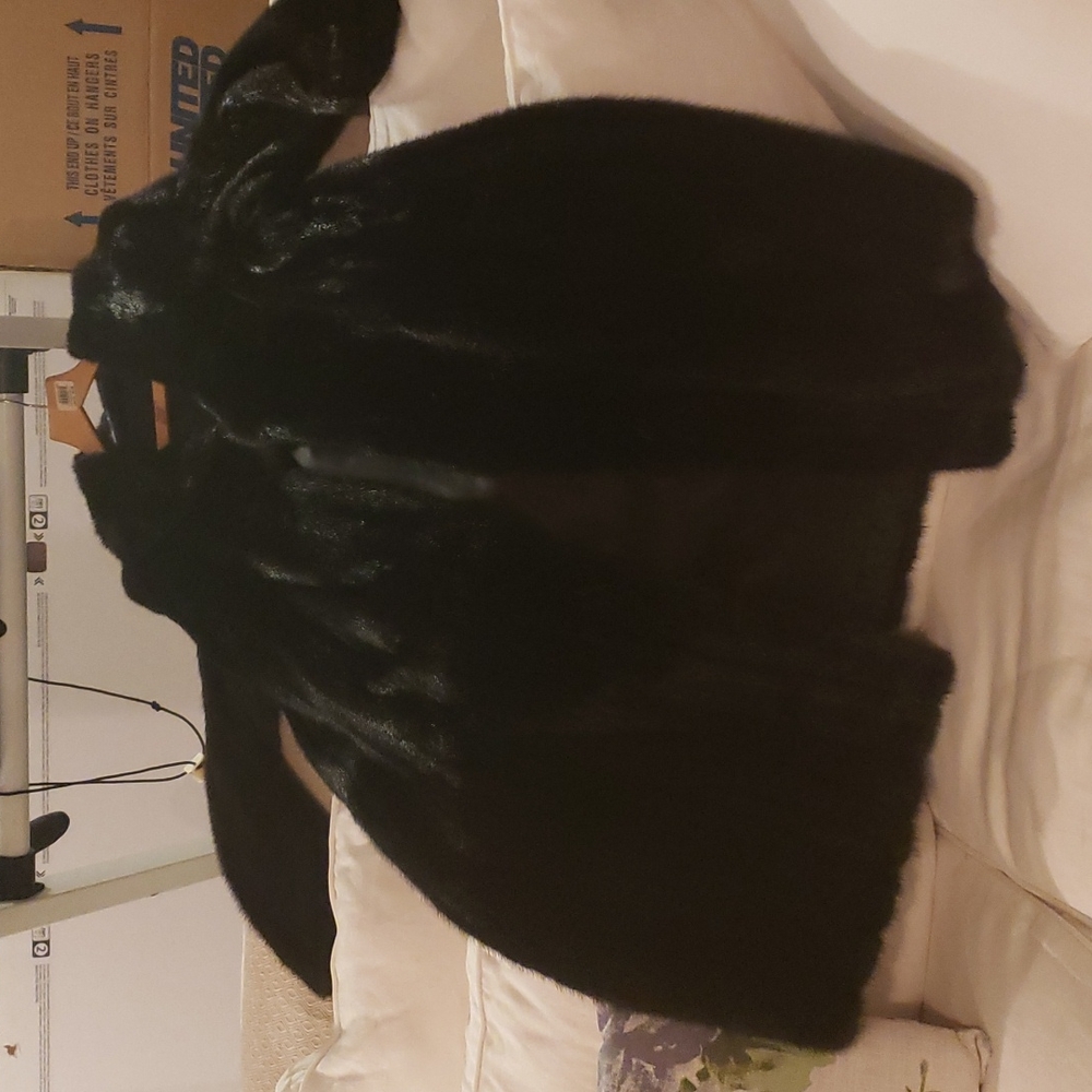 Ladies Canada mink coat size 12.  Black bought at Etons.